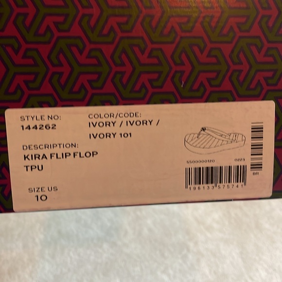 Tory Burch Kira Flip Flop in Ivory in size 10 - Picture 8 of 8
